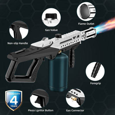 ARTFLAMM Powerful Propane Torch Gun, Flamethrower with Adjustable Flame, 800,000BTU Blow Torch for Campfire, Fire Pit Starter, Fun Gift (Propane Tank Not Included)
