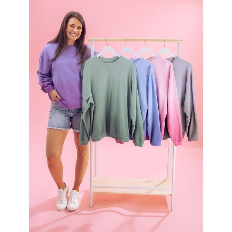 Dip Dye Corded Pullover by DD Design | S - 2XL