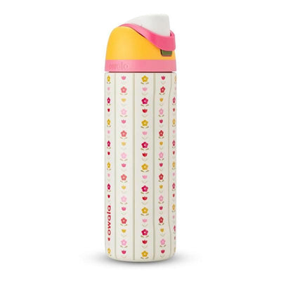 Owala Freesip 32Oz – Urban Outfitters Edition, Flower Crown, Tea Time Pink Hydration Bottle, Pillow Fight Cherry, Candy Coated