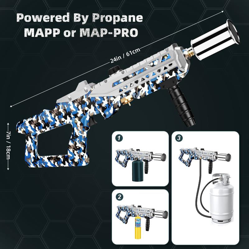 ARTFLAMM Powerful Propane Torch Gun, Flamethrower with Adjustable Flame, 800,000BTU Blow Torch for Campfire, Fire Pit Starter, Fun Gift (Propane Tank Not Included)
