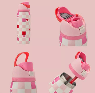 Owala Freesip 32Oz – Urban Outfitters Edition, Flower Crown, Tea Time Pink Hydration Bottle, Pillow Fight Cherry, Candy Coated