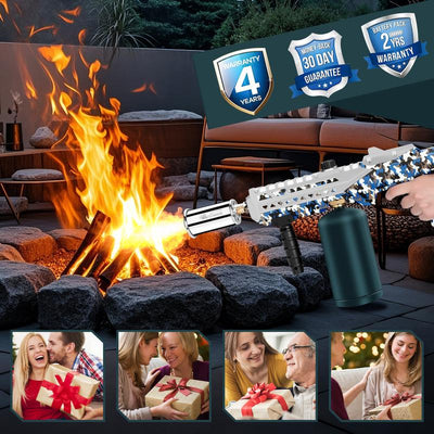 ARTFLAMM Powerful Propane Torch Gun, Flamethrower with Adjustable Flame, 800,000BTU Blow Torch for Campfire, Fire Pit Starter, Fun Gift (Propane Tank Not Included)